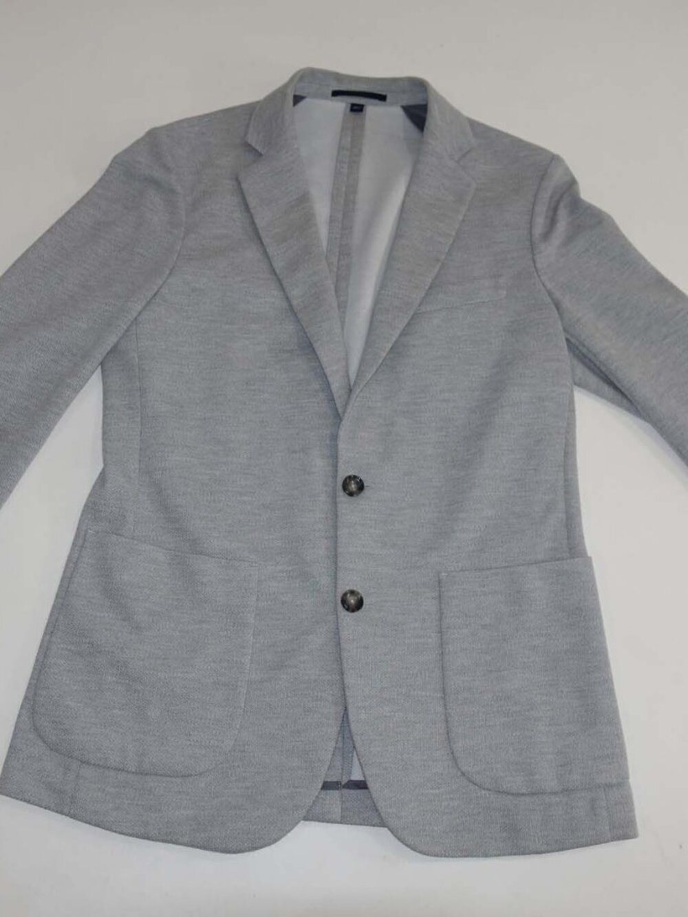 J. Crew Men's Knit Thompson Unstructured Blazer Size Small Light Gray 2 Button S